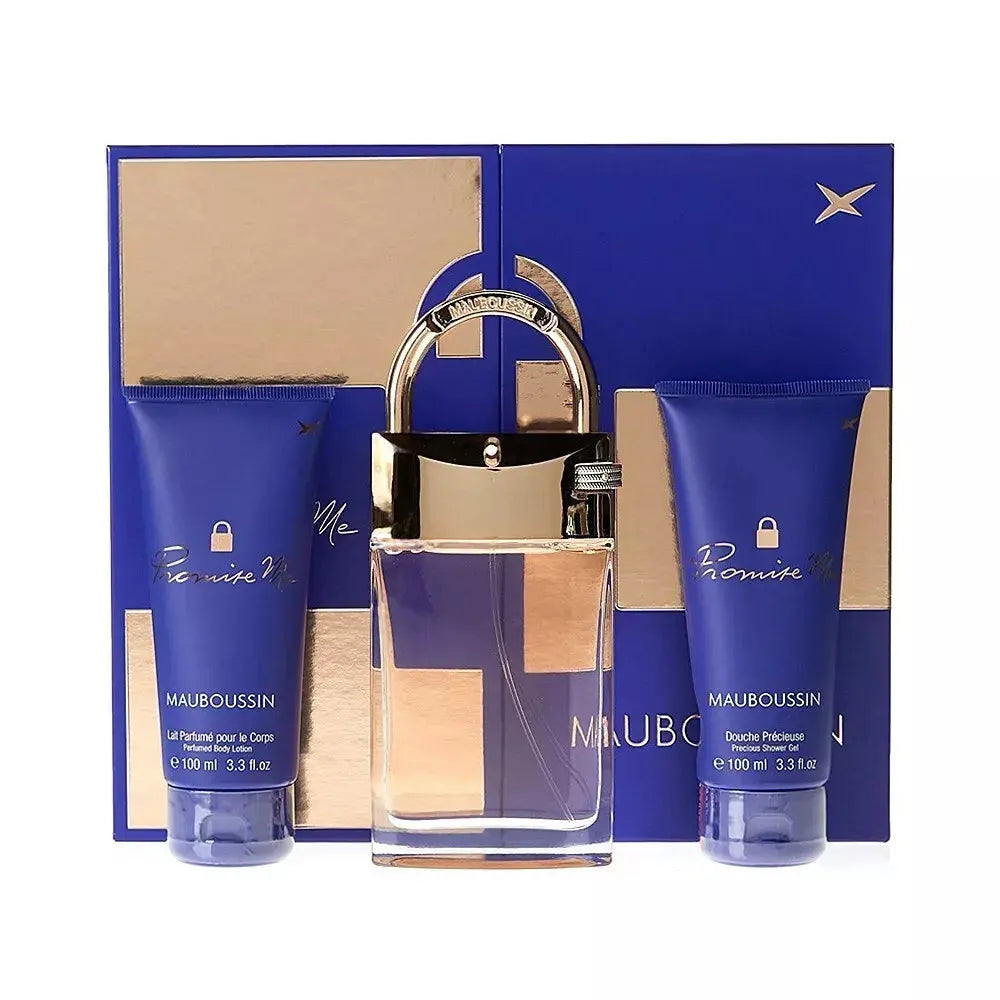 Mauboussin COFFRET Promise Me Gel Douche, Lait du Corps Femme Édition limitée