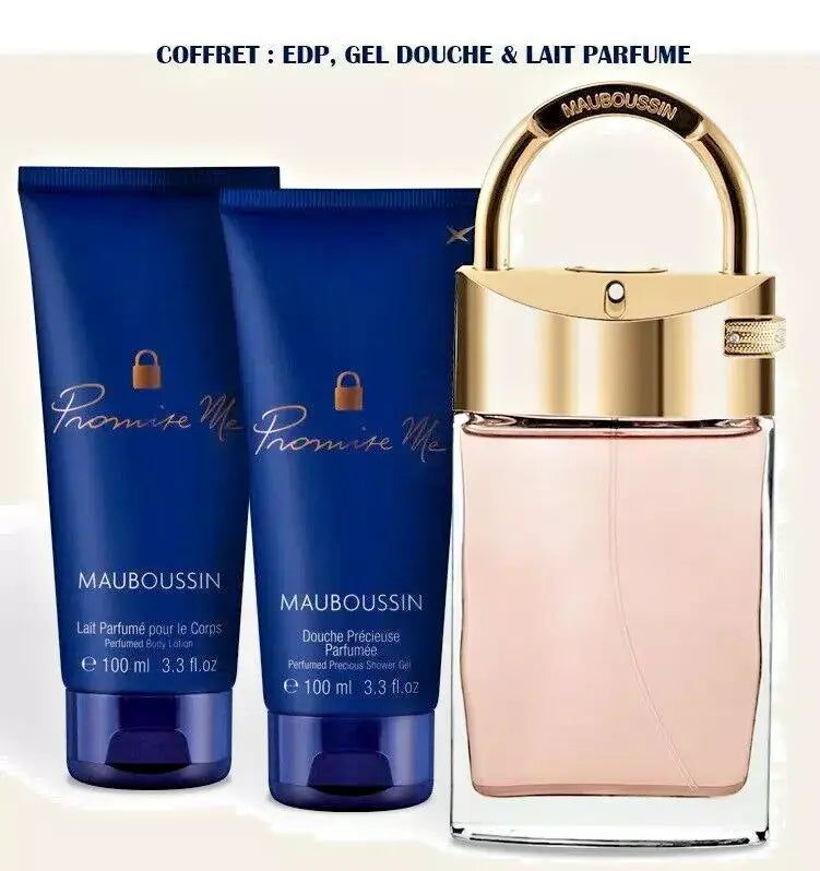 Mauboussin COFFRET Promise Me Gel Douche, Lait du Corps Femme Édition limitée